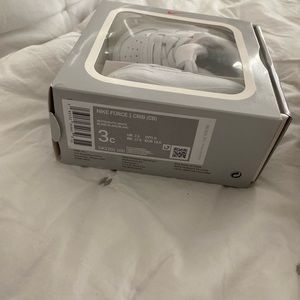 Brand new infant white Air Force ones never used